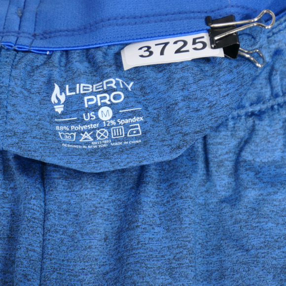 Liberty Pro Mens Shorts Medium Blue Zip Pockets Performance Stretch Athletic - Picture 6 of 6
